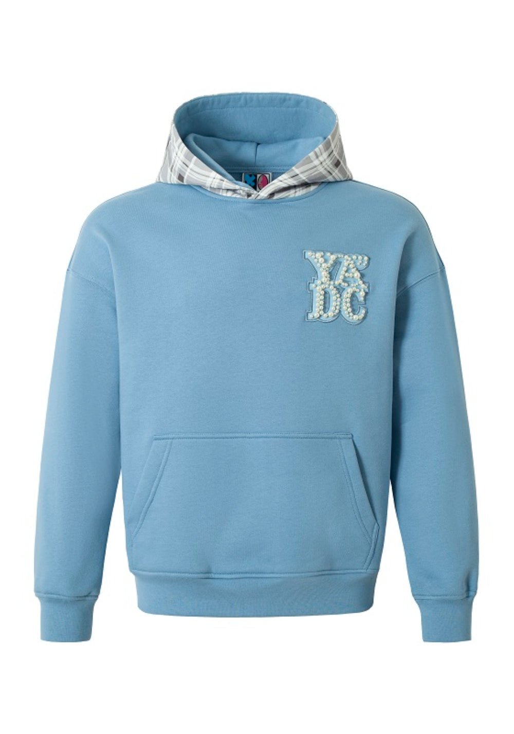 YADcrew丨YADcrew Distorted Grid Hoodie-Blue - PSYLOS 1, YADcrew丨YADcrew Distorted Grid Hoodie-Blue, Hoodie, YADcrew, PSYLOS 1